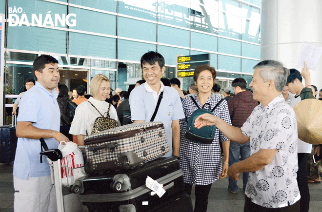 Visitors at Da Nang International Airport