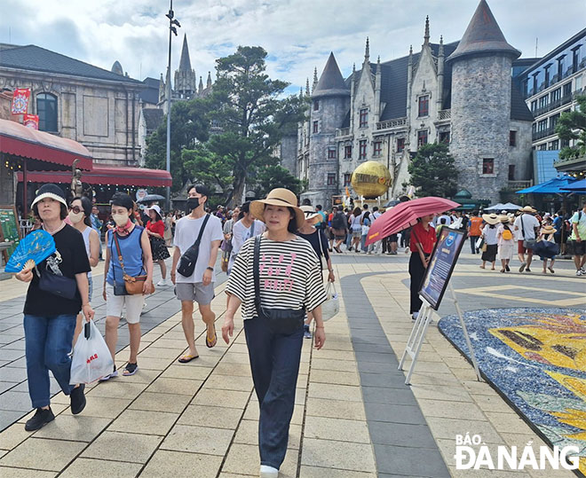 South Koreans visiting the Ba Na Hills 