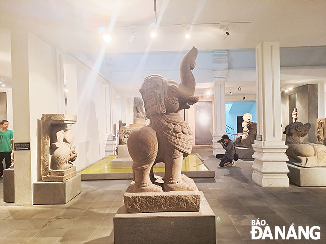 Gajasimha culture and other five artifacts which are on display at the Da Nang Museum of Cham Sculpture have been added to the list of national treasures in Viet Nam. Photo: KHANH HOA