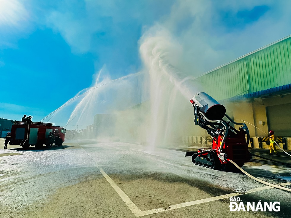 Firefighting is carried out promptly and professionally with modern equipment.