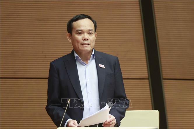 Phó Thủ tướng Chính phủ Trần Lưu Quang làm rõ một số vấn đề đại biểu Quốc hội nêu. Ảnh: Doãn Tấn/TTXVN