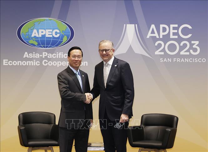 Chủ tịch nước Võ Văn Thưởng tiếp Thủ tướng Australia nhân dịp dự Tuần lễ Cấp cao APEC 2023