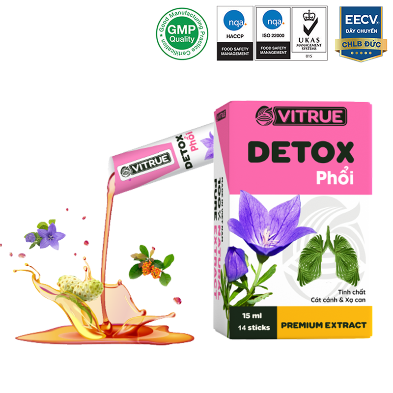 Vitrue Detox Phổi phù hợp với những ai, hiệu quả sau bao lâu?