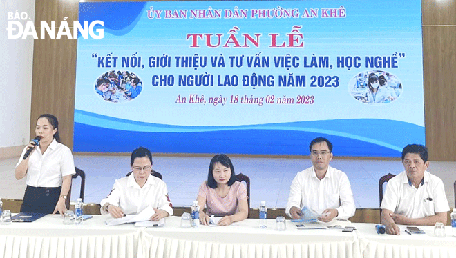 Các hoạt động kết nối, giới thiệu, tư vấn việc làm được tổ chức thường xuyên giúp nâng cao tỷ lệ khớp nối cung - cầu lao động. Ảnh:L.P