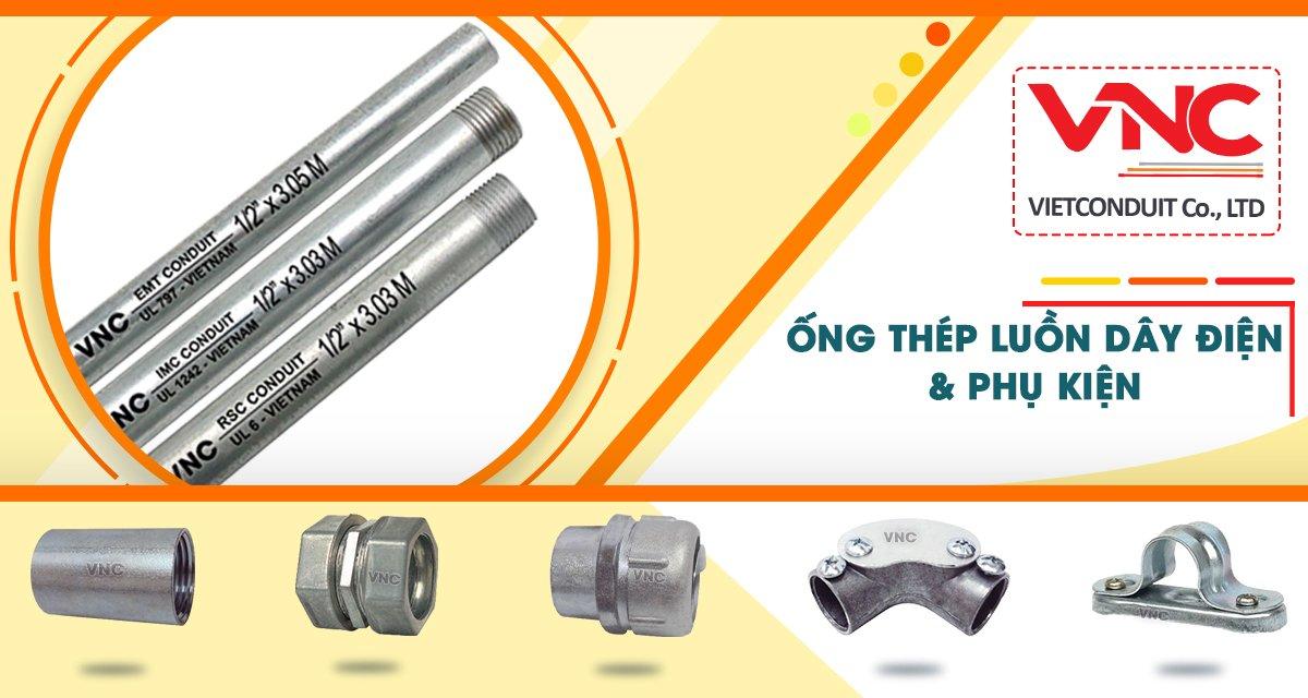 Ống thép luồn dây điện và phụ kiện Vietconduit - VNC.