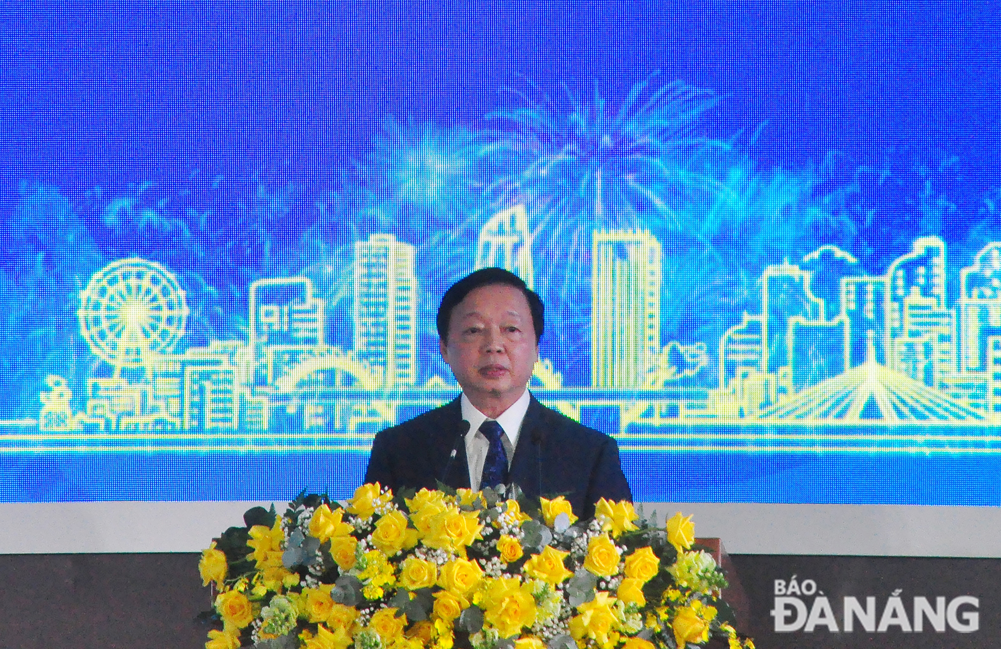 Deputy Prime Minister Tran Hong Ha spoke at the announcement ceremony of the Da Nang Master Plan for the 2021-2030 period, with a vision toward 2050. Photo: THANH LAN