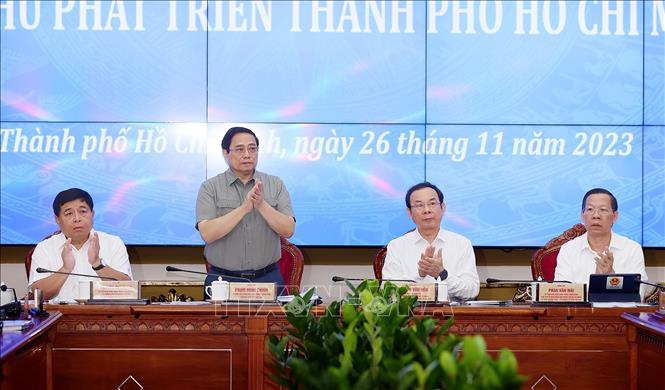 Thủ tướng Phạm Minh Chính chủ trì Hội nghị lần thứ nhất của Ban Chỉ đạo 850. Ảnh: Dương Giang/TTXVN
