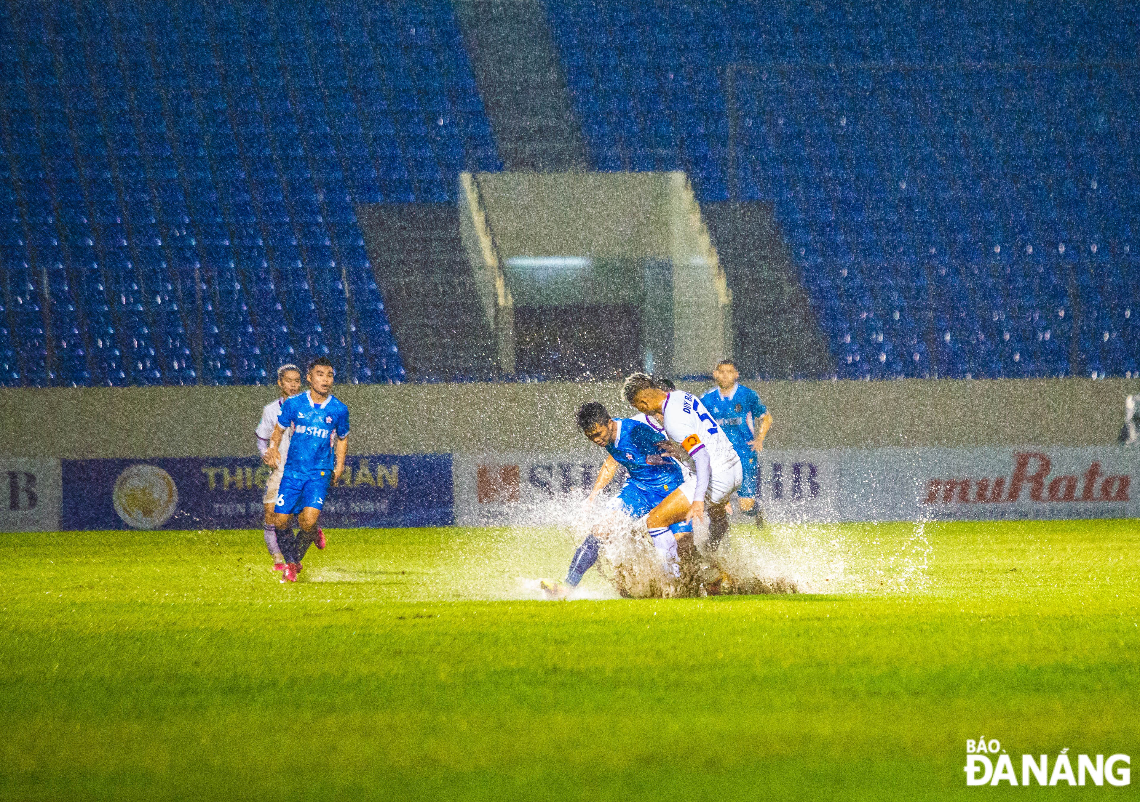 The combination among players was not highly accurate due to heavy rain