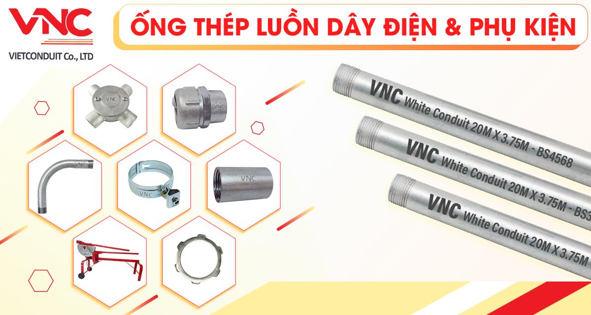 Ống thép luồn dây điện BS 4568 và phụ kiện Vietconduit - VNC.