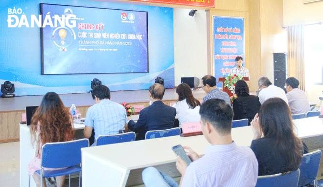 Cuộc thi thu hút sự hưởng ứng đông đảo sinh viên các trường đại học, cao đẳng, trung cấp trên địa bàn thành phố. Ảnh: PV