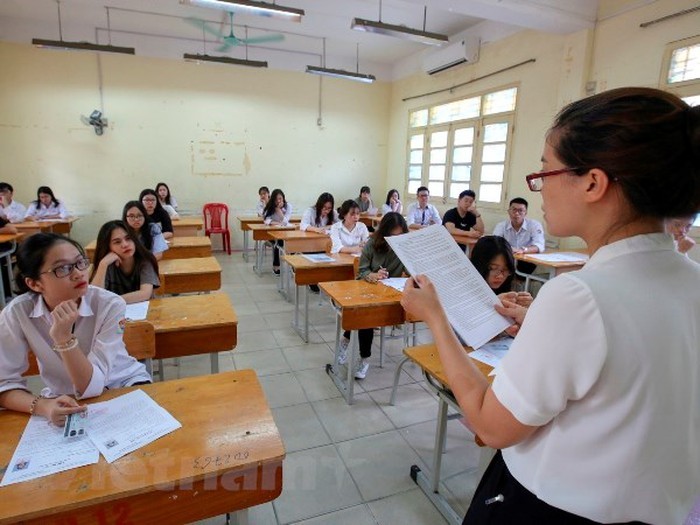 Thí sinh dự thi Tốt nghiệp Trung học phổ thông. (Ảnh: PV/Vietnam+)