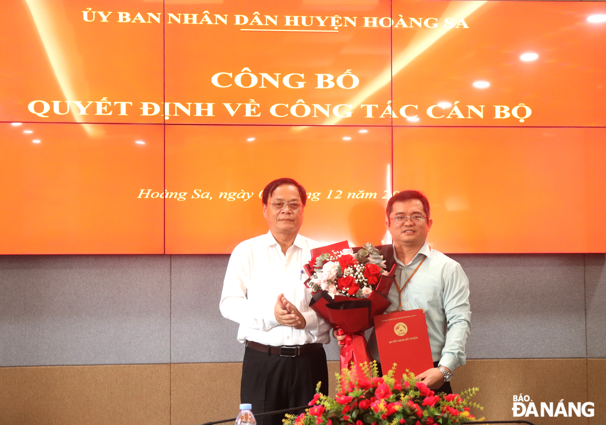 Ông Lê Tiến Công được bổ nhiệm Chánh văn phòng UBND huyện Hoàng Sa, thành phố Đà Nẵng