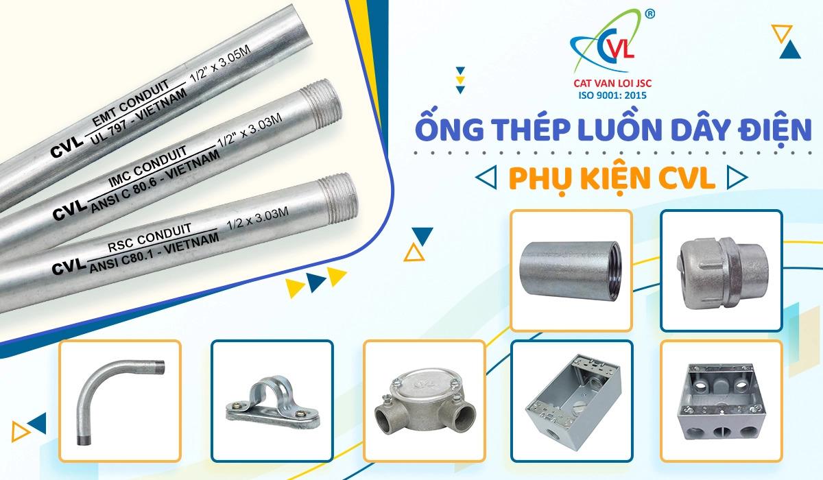 Ống luồn dây điện EMT Cát Vạn Lợi - Sản phẩm dẫn đầu ngành vật tư cơ điện M&E