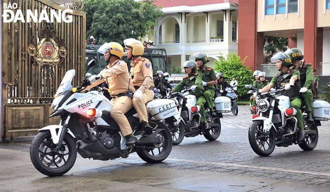 Traffic police are seen being out across the city working proactively to target those flouting the law. Photo: LE HUNG