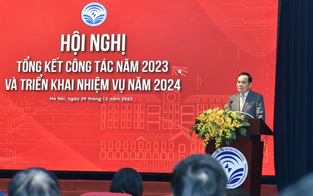 Phó Thủ tướng khẳng định sẽ cùng đồng hành với ngành TT&TT bởi chặng đường phía trước còn không ít khó khăn, thách thức - Ảnh: Chinhphu.vn