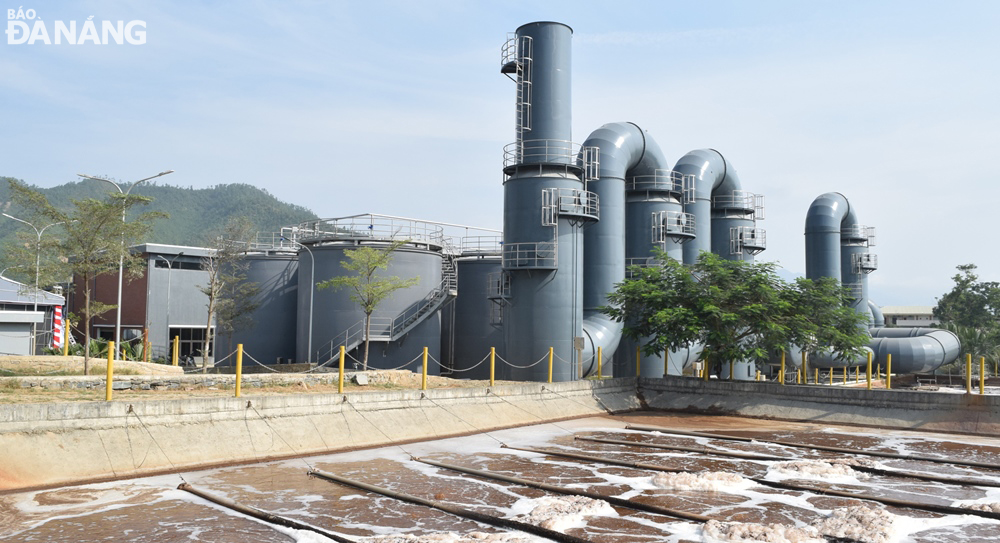 Da Nang has invested in many projects to help improve the environment and is considered to have good results in environmental protection. In the photo: the Khanh Son leachate treatment station is invested with advanced technology. Photo: HOANG HIEP