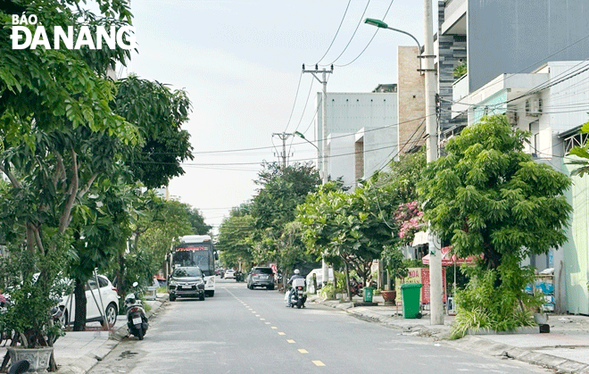 The Hoa Xuan Ecological Urban Area has witnessed continuous development in urban infrastructure. Photo: P.C. 