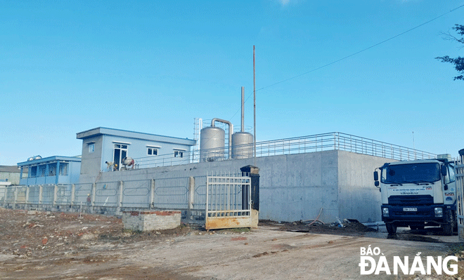 The second phase of the dedicated wastewater treatment plant in Hoa Khanh IP is set to be completed in 2024. Photo: PHUONG ANH