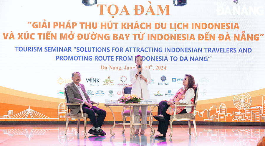 At the Wednesday talk show, local tourism businesses and Indonesian partners have the opportunity to meet and connect for sake of seeking cooperation opportunities.