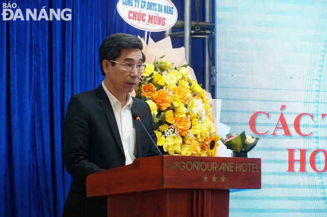 Da Nang People’s Committee Vice Chairman Tran Chi Cuong speaking at the event