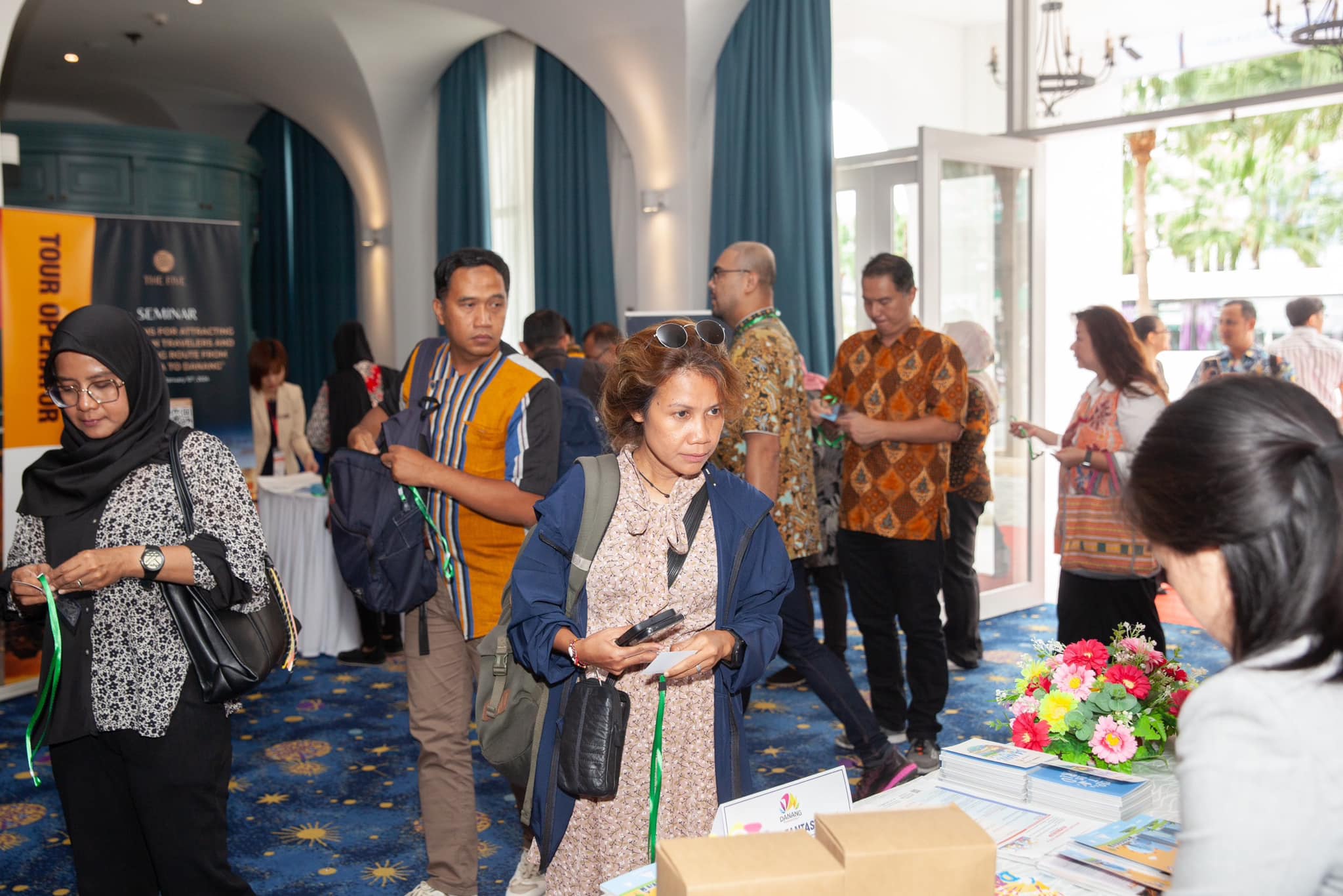 Representatives of Indonesian travel business are seen during a market survey in Da Nang from January 8 to 12. Photo: T.H