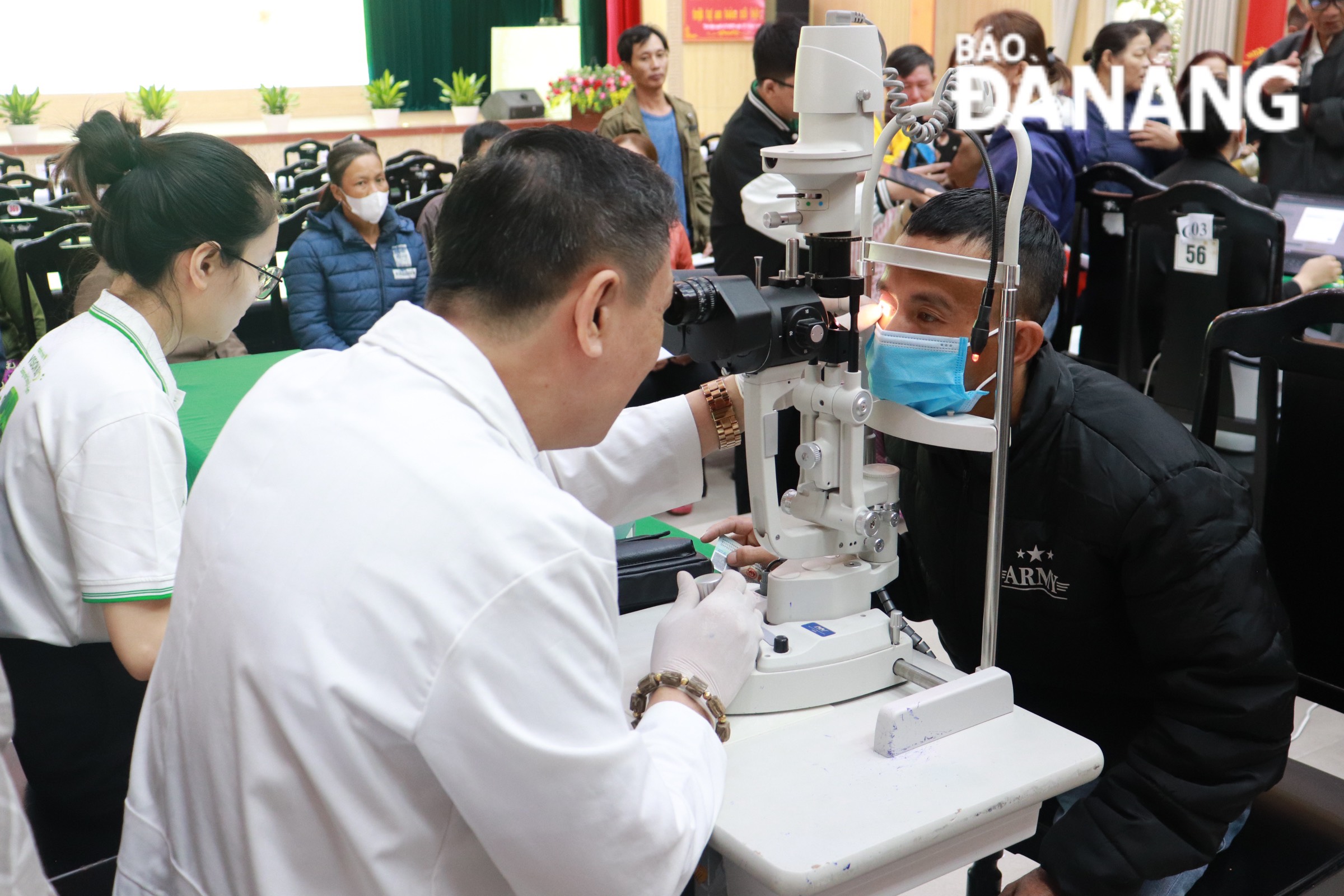 People receive free medical examination and medicine at the programme. PHOTO: KHANN NGAN