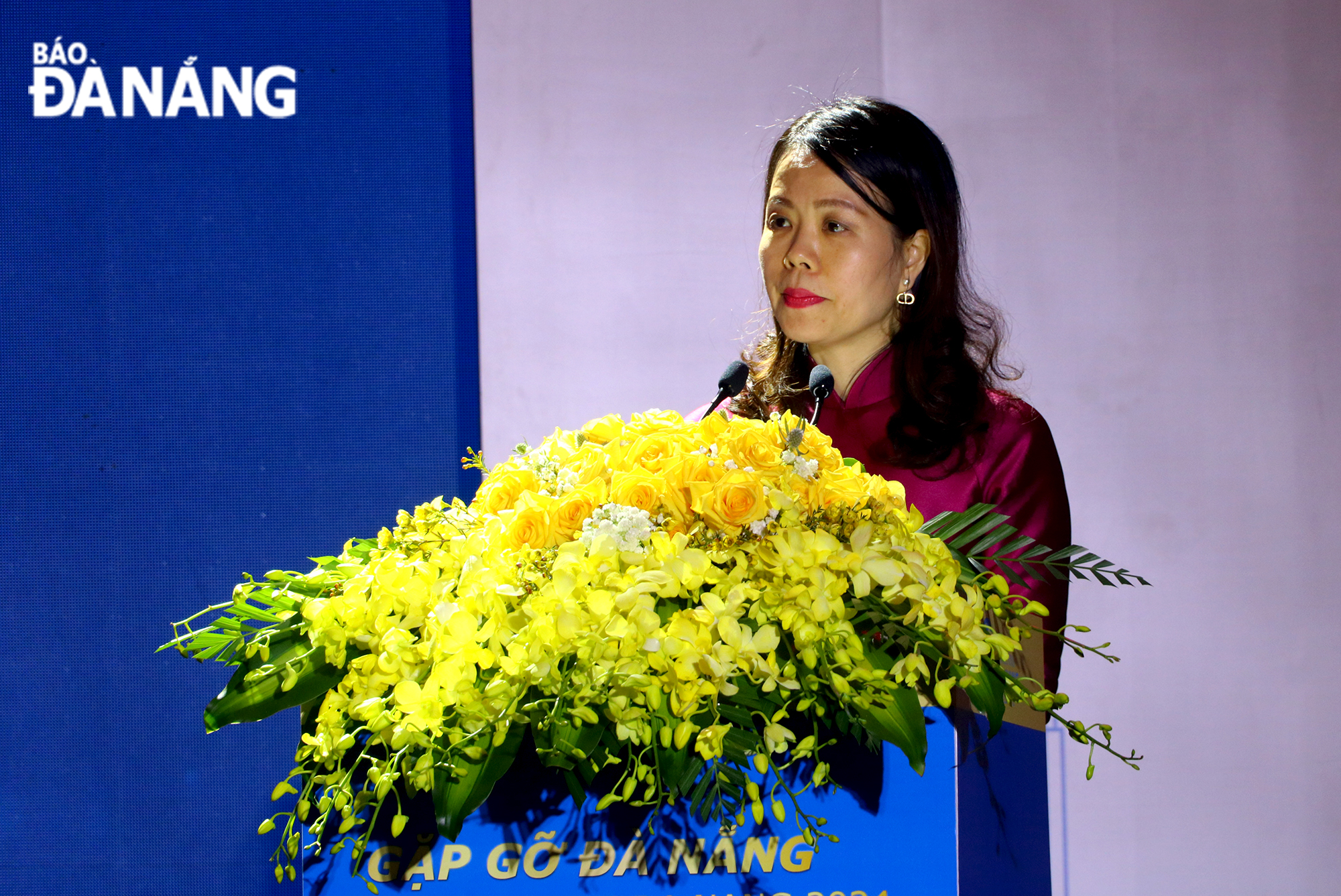 Deputy Minister of Foreign Affairs Nguyen Minh Hang speaking at the event ​