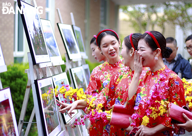 Hội Báo Xuân năm nay trưng bày 50 tác phẩm nhiếp ảnh nghệ thuật của CLB Nhiếp ảnh Đà Nẵng. Ảnh: X.D