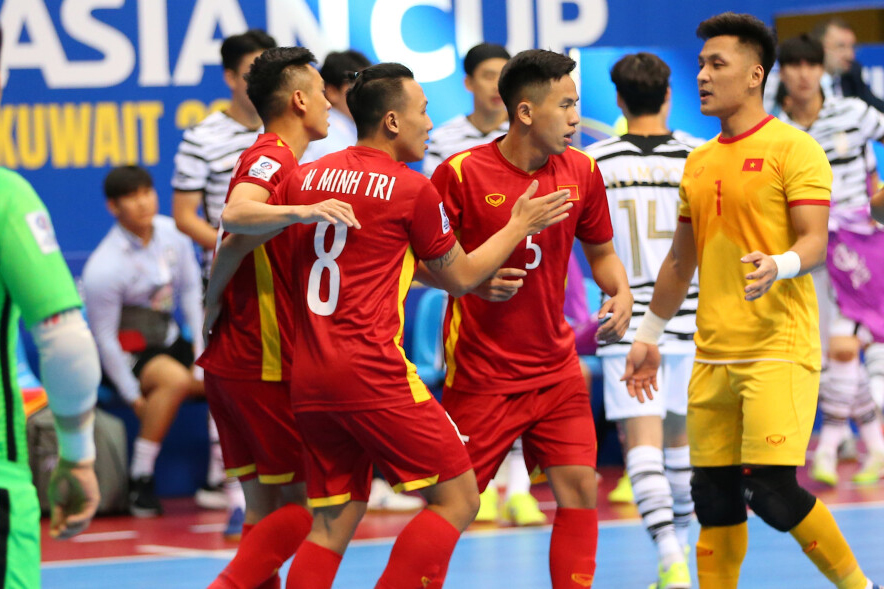 Mục tiêu quan trọng nhất của futsal Việt Nam trong năm 2024 là lần thứ 3 liên tiếp giành vé dự World Cup. Ảnh: VFF