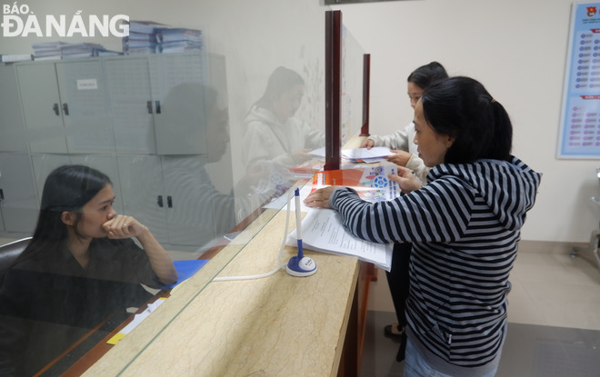 Operating at the One-Stop shop of the Da Nang Tax Department. Photo: M.Q ​