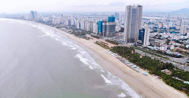 The My Khe Beach is located along Vo Nguyen Giap Street in the area bordering Son Tra and Ngu Hanh Son districts. Photo: G.P