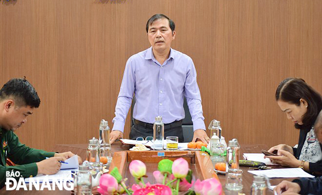 Da Nang Newspaper Editor-in-chief cum Head of the race’s organising board Nguyen Duc Nam speaking at the press conference