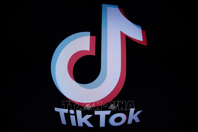 Biểu tượng nền tảng truyền thông xã hội TikTok. Ảnh: AFP/TTXVN