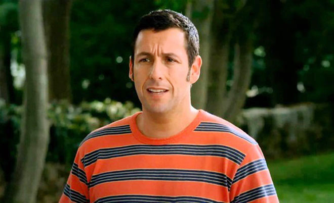 Diễn viên Adam Sandler biết phát huy lợi thế của mình để mang lại tiếng cười cho khán giả. Ảnh: Elleman