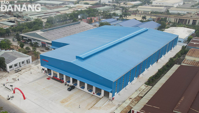 Panoramic view of the logistics warehouse at the Hoa Khanh Industrial Park. Photo: G.P