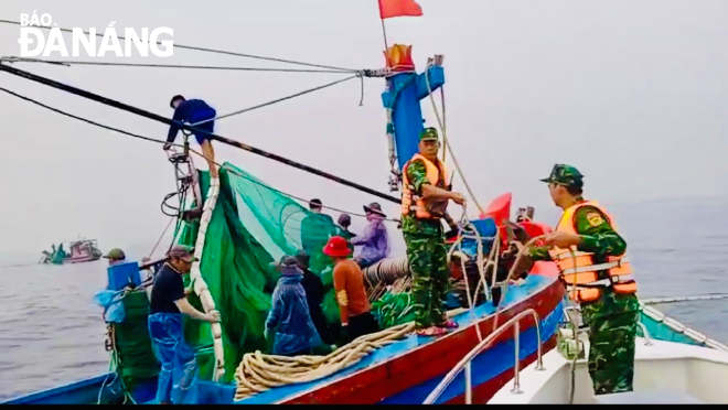 Phát hiện các tàu cá ngoại tỉnh khai thác trái tuyến trên vùng biển Đà Nẵng