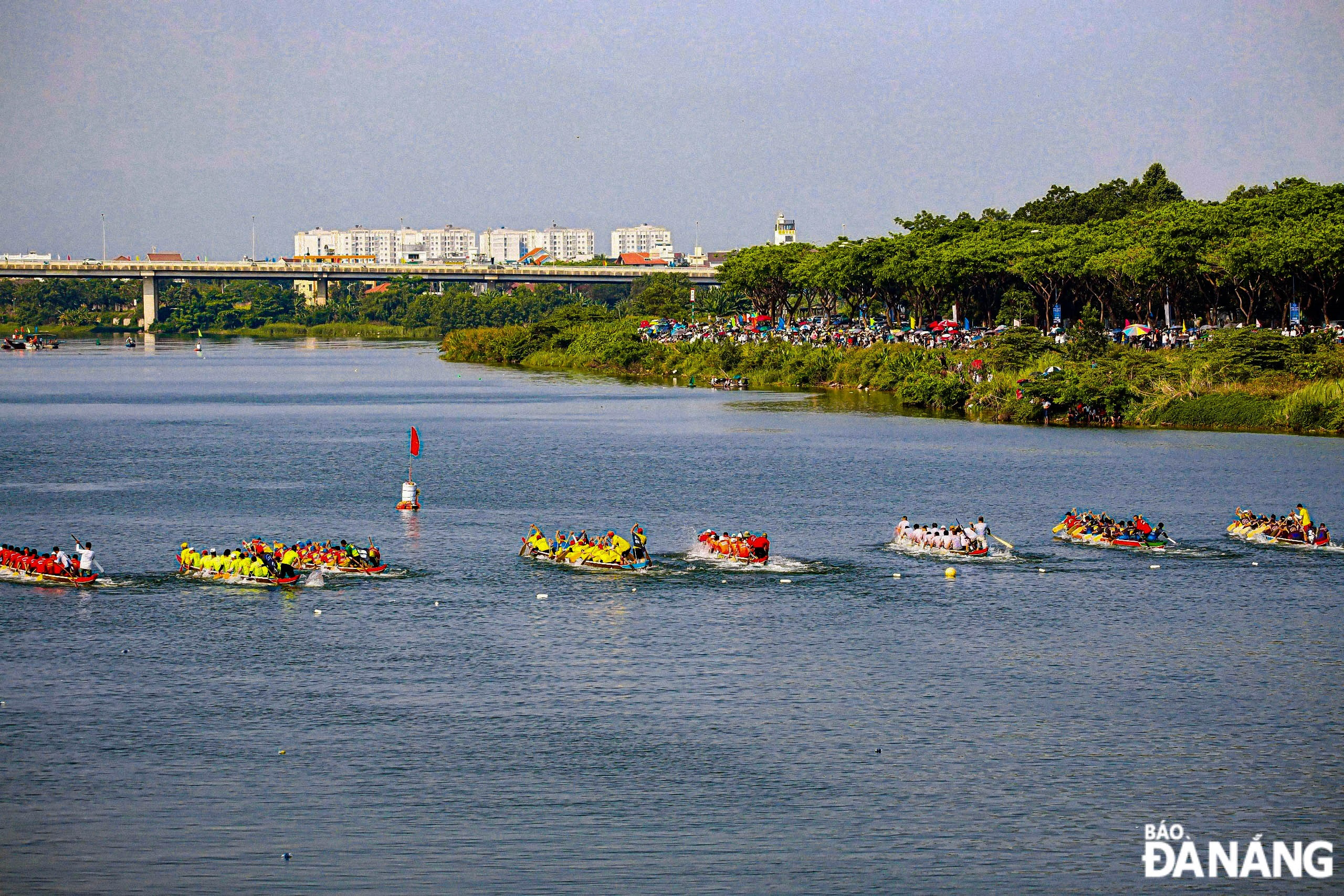 The racing boats set off 