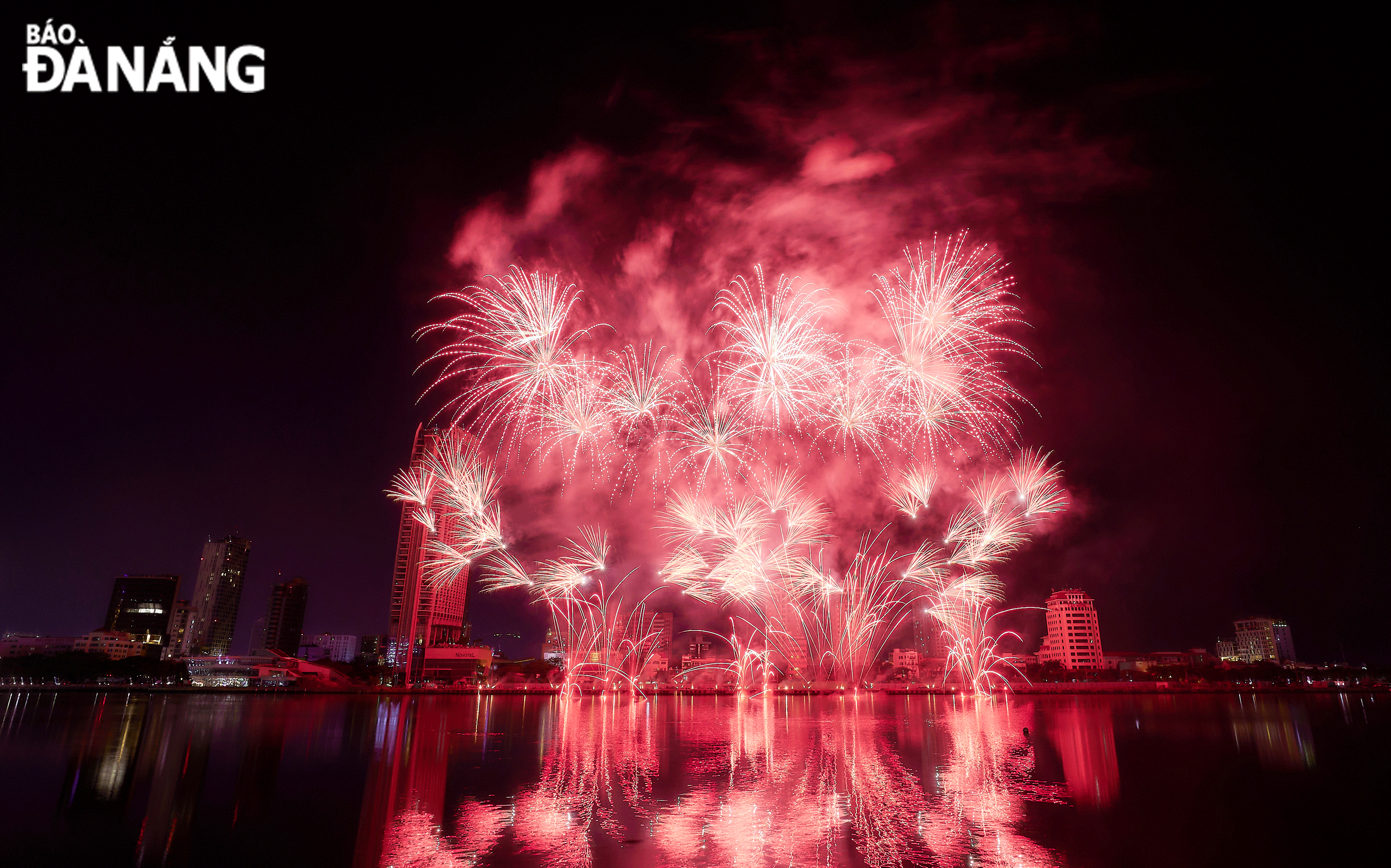 A fireworks display at the DIFF 2023. Photo: THU HA