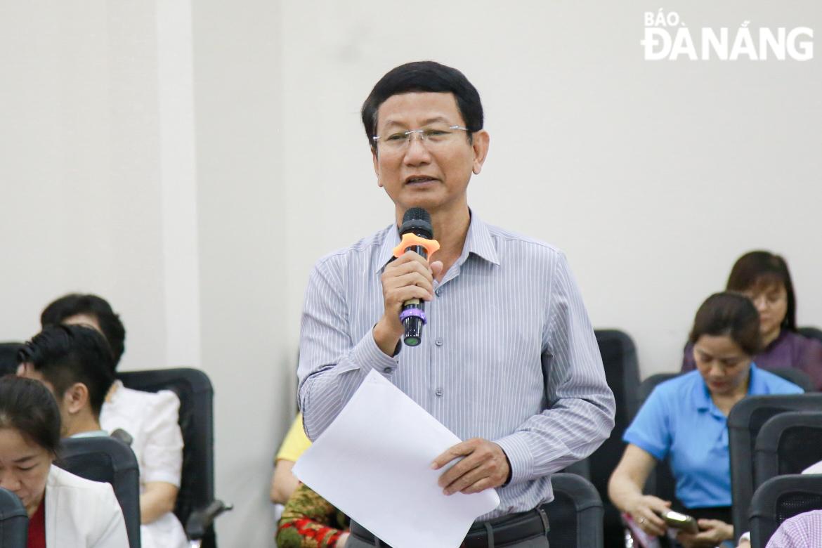 Mr. Nguyen Huu Hanh, Deputy Director of the Department of Industry and Trade of Da Nang, introduced the cooperation and development of Da Nang's trade sector.