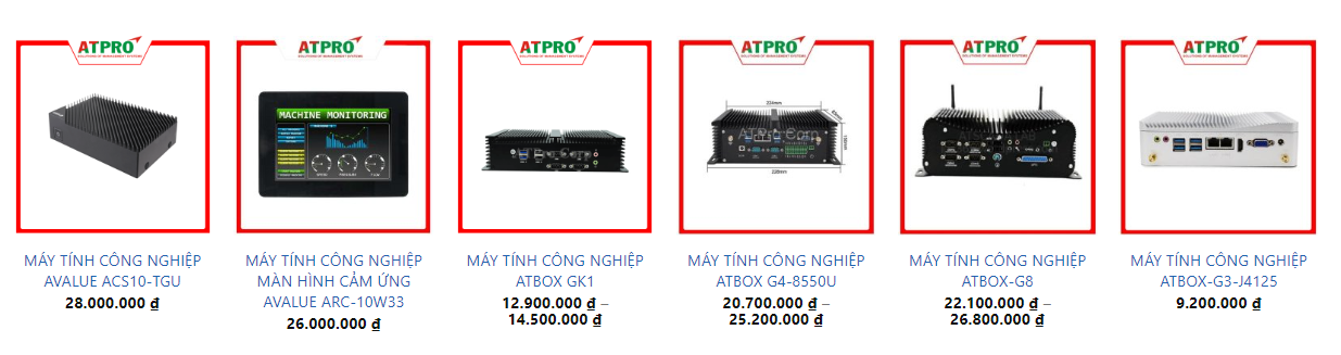 Bảng giá máy tính công nghiệp.