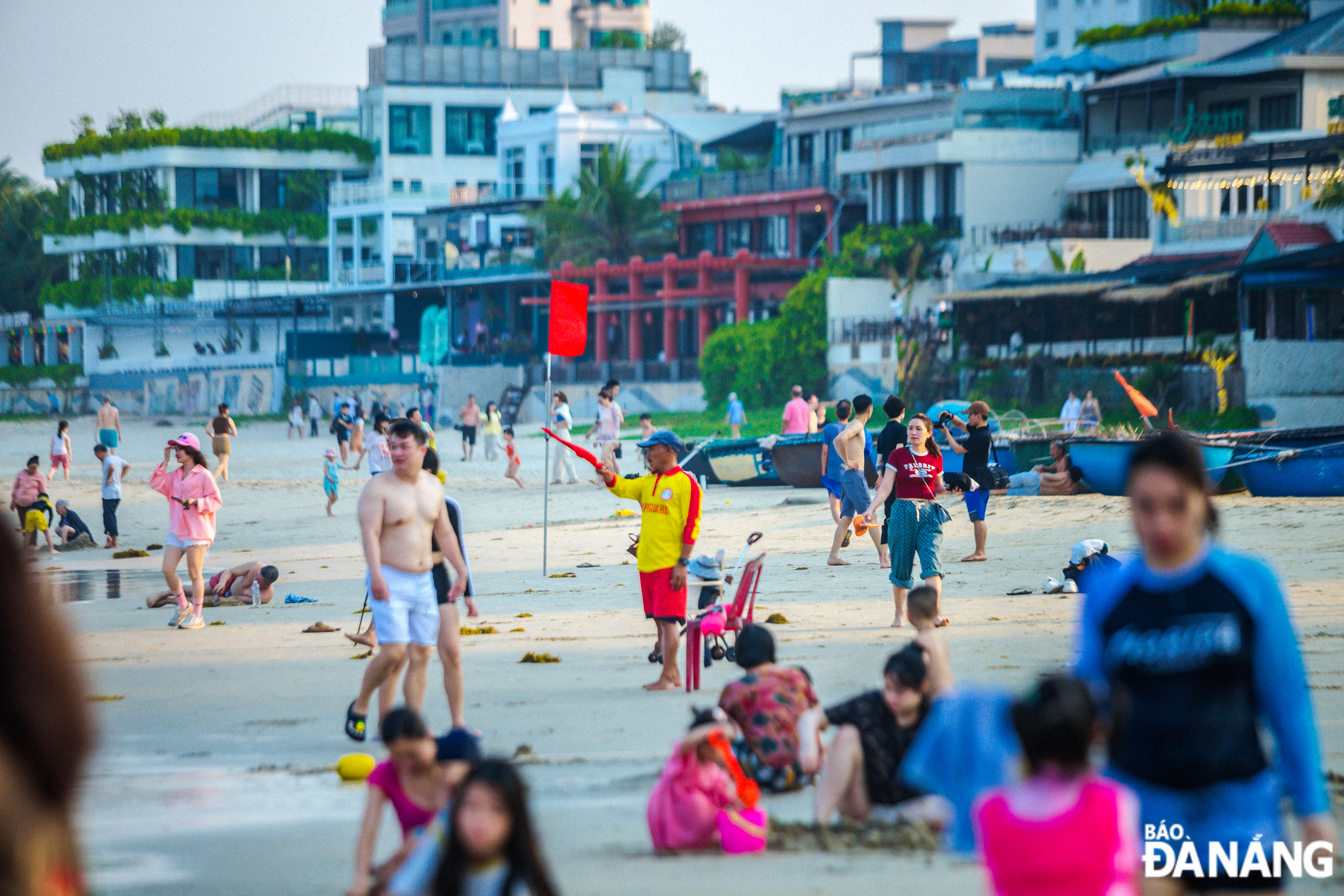 Lifeguard teams are on duty at beaches to protect swimmers