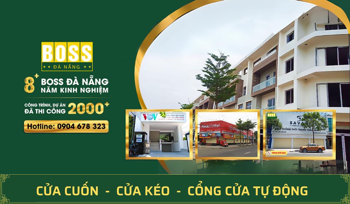 Thiết kế & thi công cửa cuốn trọn gói, chất lượng tại BossDoor Đà Nẵng