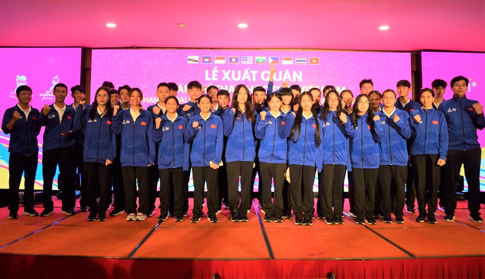 Lễ xuất quân tham dự Đại hội Thể thao học sinh Đông Nam Á lần thứ 13
