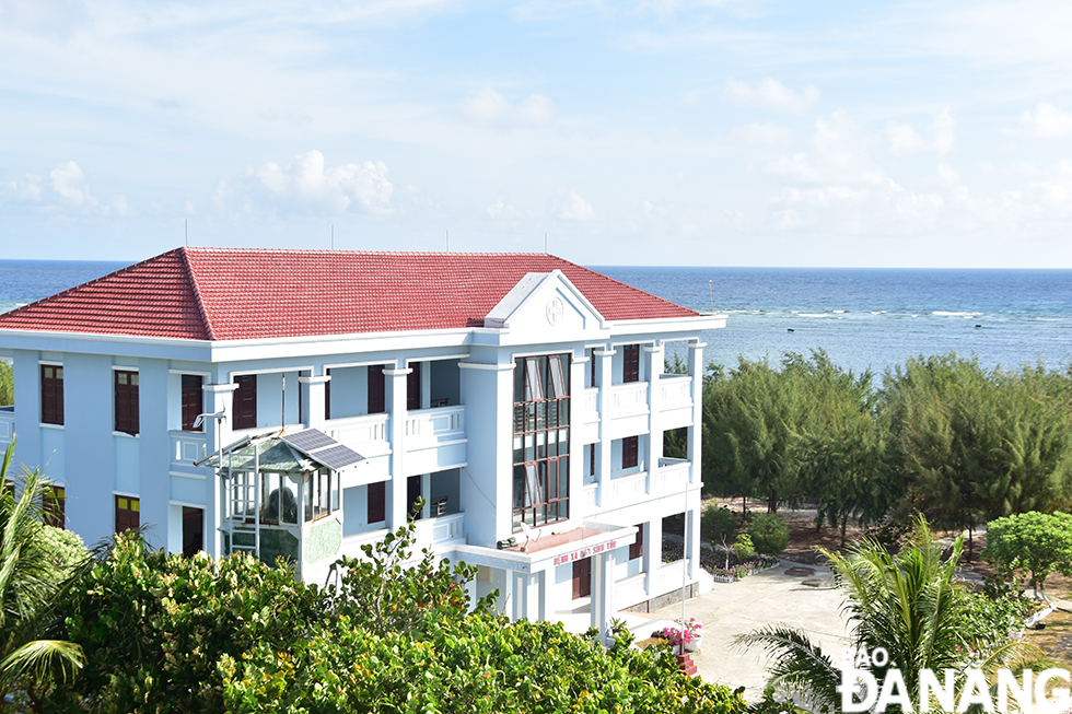 The headquarters of Sinh Ton Commune-based People's Committee, Truong Sa District, Khanh Hoa Province. Photo: TRIEU TUNG