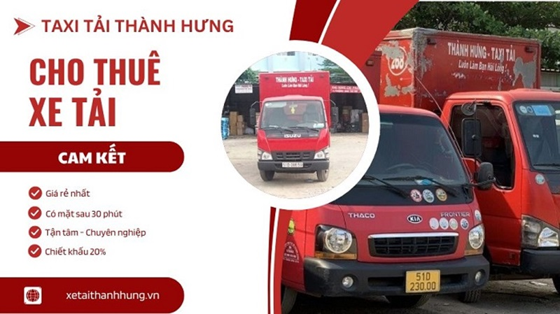 Thuê xe tải chở hàng theo chuyến - Xe Tải Thành Hưng.