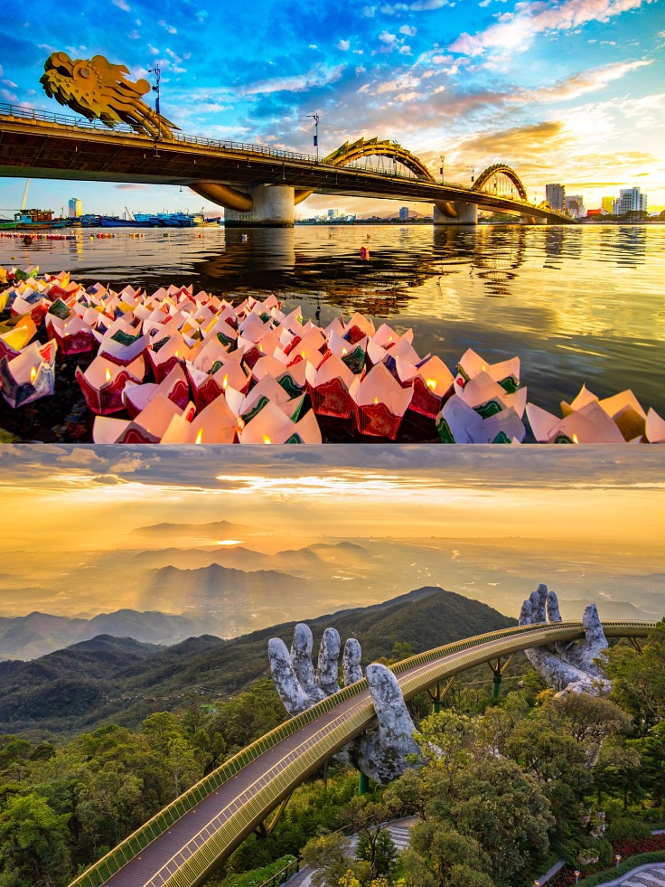 The Dragon Bridge and Ba Na Hills are known attractions in Da Nang. (© Shutterstock)