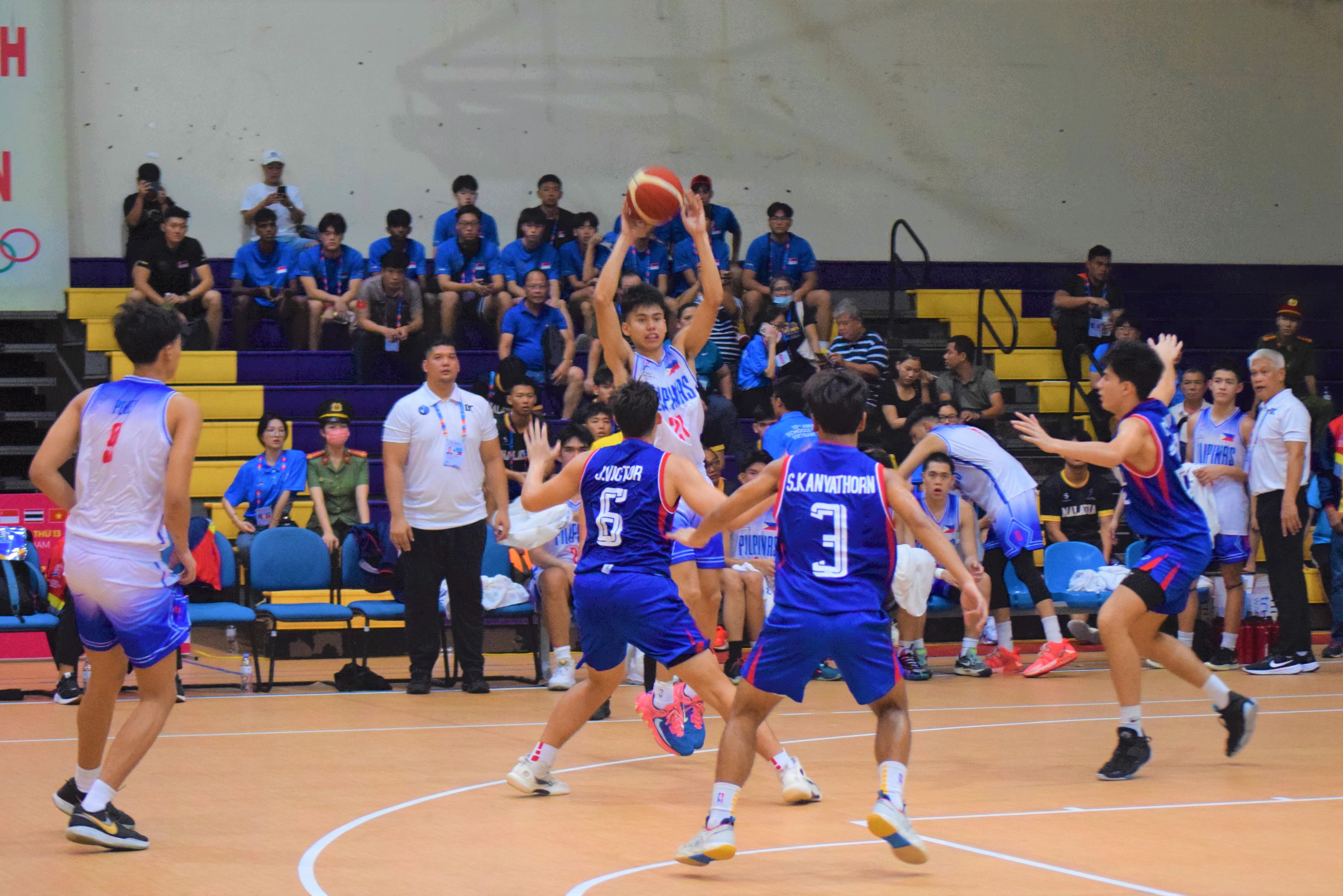 Đại hội Thể thao học sinh Đông Nam Á lần thứ 13 năm 2024: Sôi nổi môn bóng rổ