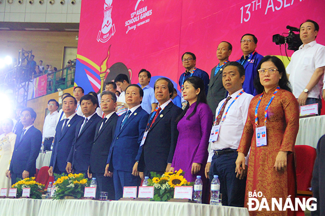 Delegates attending the opening ceremony of the 13th ASEAN Schools Games