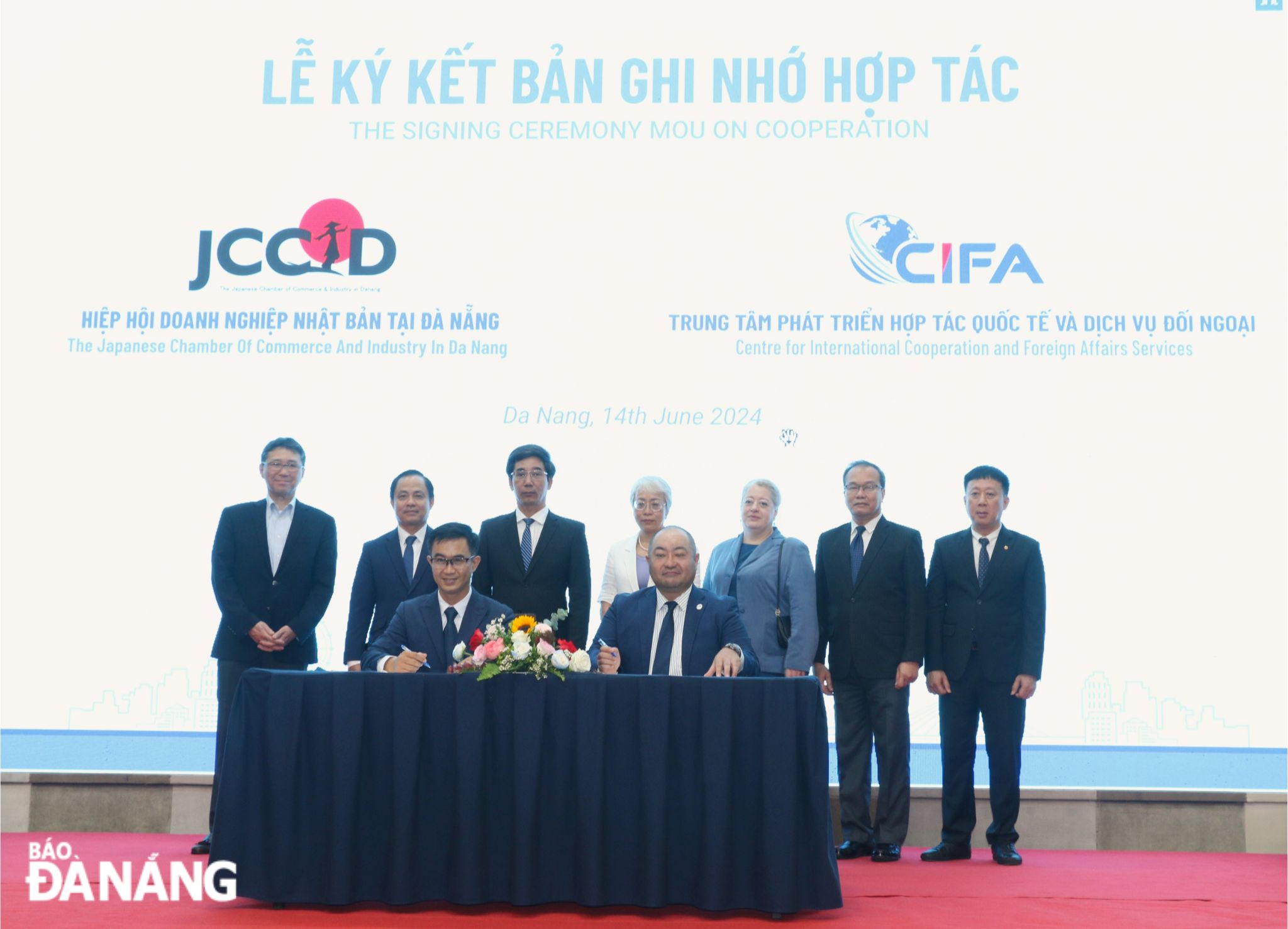 CIFA signed Memorandum of Understanding with the Japanese Chamber of Commerce and Industry in Da Nang