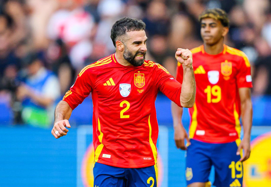 Tây Ban Nha tự tin hướng đến trận đấu với Italia sau chiến thắng ấn tượng trước Croatia trong ngày khai màn. Ảnh: Reuters	